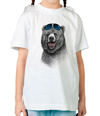 Детская футболка Счастливый Медведь