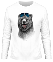 Мужская футболка длинный рукав Счастливый Медведь фото