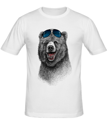 Мужская футболка Счастливый Медведь