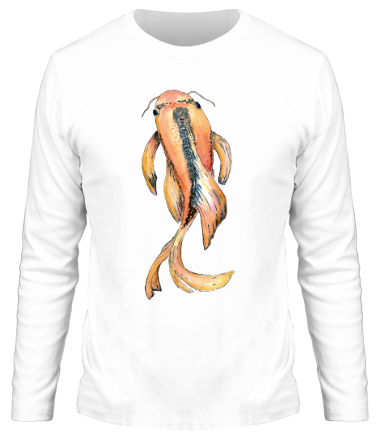 Мужская футболка длинный рукав Рыбка