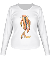 Женская футболка длинный рукав Рыбка