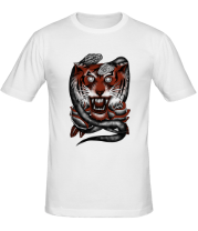 Мужская футболка Тигр и змеи фото