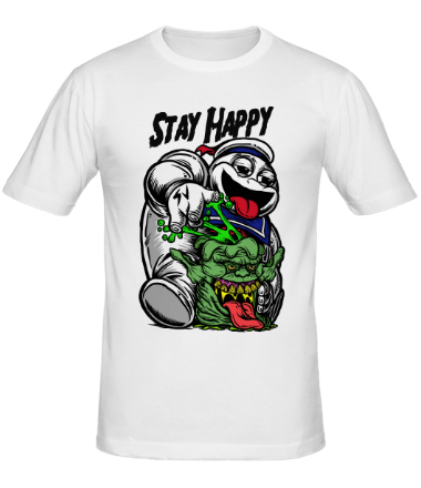 Мужская футболка Stay Happy