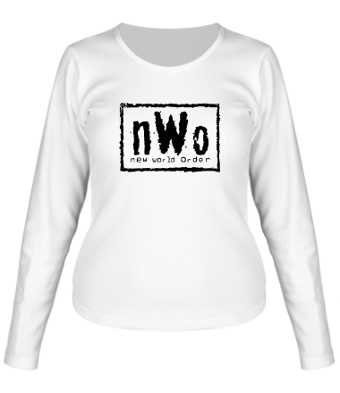 Женская футболка длинный рукав New world order