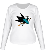 Женская футболка длинный рукав San Jose Sharks