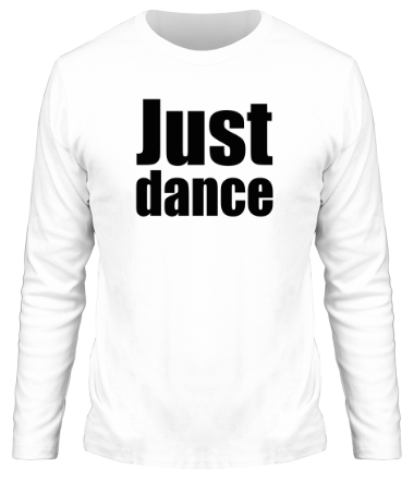 Мужская футболка длинный рукав Just dance