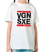 Детская футболка Vegan sXe фото