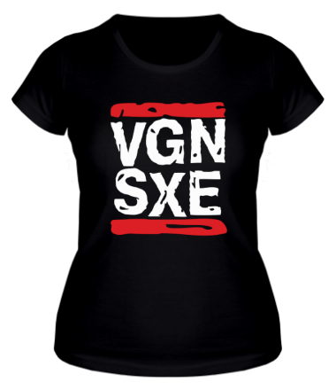 Женская футболка Vegan sXe