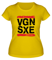 Женская футболка Vegan sXe фото