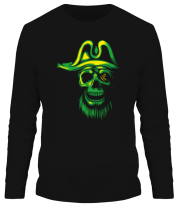 Мужская футболка длинный рукав Голова пирата фото