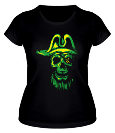 Женская футболка Голова пирата