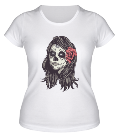 Женская футболка Девушка зомби