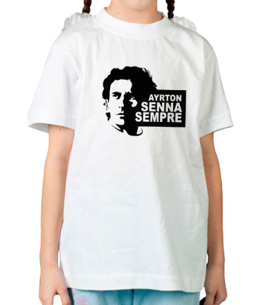Детская футболка Ayrton Senna Sempre