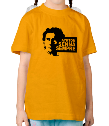 Детская футболка Ayrton Senna Sempre