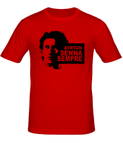 Мужская футболка Ayrton Senna Sempre фото