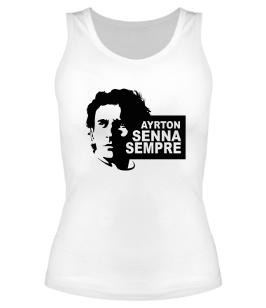 Женская майка борцовка Ayrton Senna Sempre