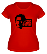 Женская футболка Ayrton Senna Sempre фото