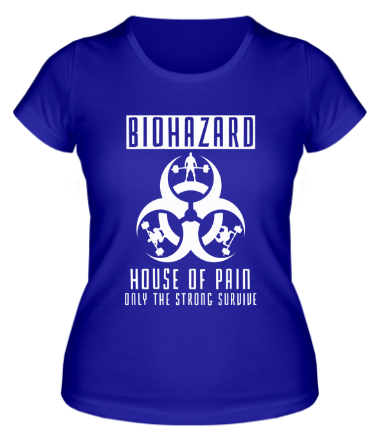 Женская футболка Biohazard House of pain