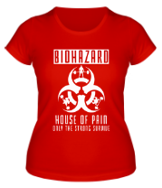 Женская футболка Biohazard House of pain фото