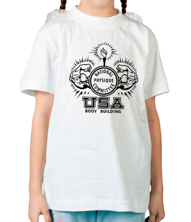 Детская футболка National Physique Committee USA