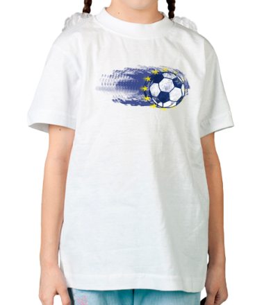 Детская футболка European football soccer art 2016