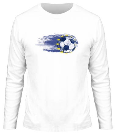 Мужская футболка длинный рукав European football soccer art 2016