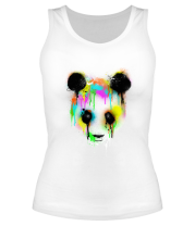 Женская майка борцовка Цветная панда фото