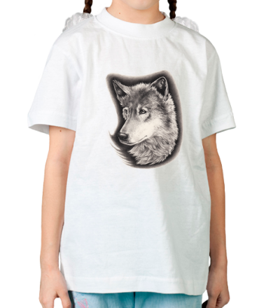 Детская футболка Портрет Волка