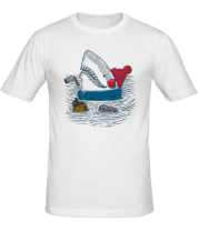 Мужская футболка Белые акулы фото