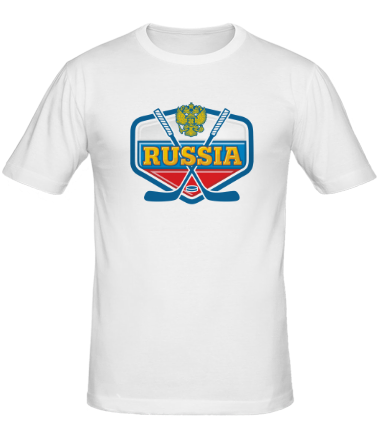 Мужская футболка Россия. Хоккей.