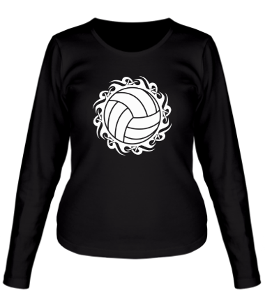 Женская футболка длинный рукав Волейбольный мяч