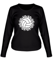 Женская футболка длинный рукав Волейбольный мяч фото