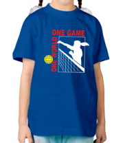 Детская футболка Один мир - одна игра