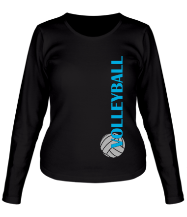 Женская футболка длинный рукав Волейбол