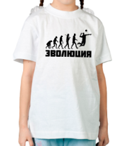 Детская футболка Волейбольная эволюция фото