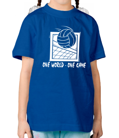 Детская футболка One world - one game