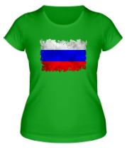 Женская футболка Флаг РФ фото