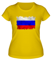 Женская футболка Флаг РФ фото