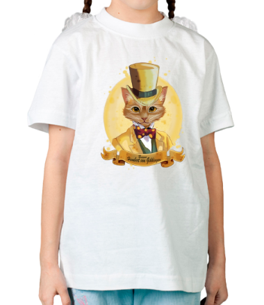 Детская футболка Кот барон