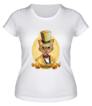 Женская футболка Кот барон