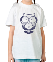 Детская футболка Сова в очках фото