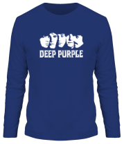 Мужская футболка длинный рукав Deep Purple face фото
