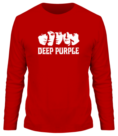 Мужская футболка длинный рукав Deep Purple face