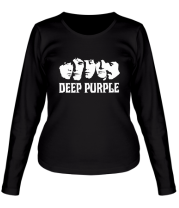 Женская футболка длинный рукав Deep Purple face фото