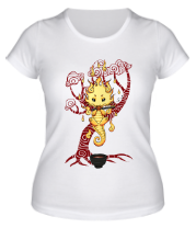 Женская футболка Чайный дракон фото