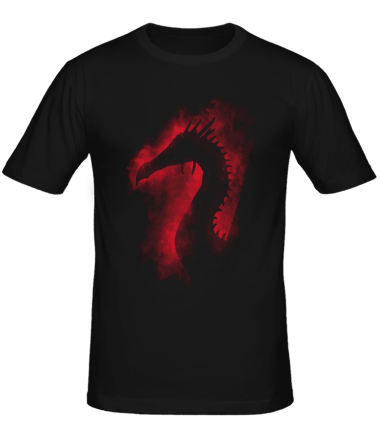 Мужская футболка Дракон в дыму