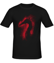 Мужская футболка Дракон в дыму фото