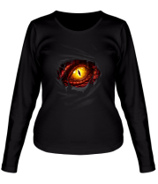 Женская футболка длинный рукав Глаз дракона фото