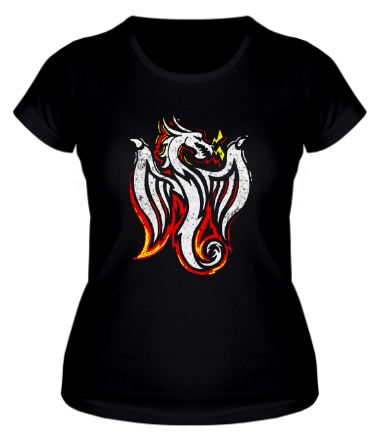 Женская футболка Огненный Дракон