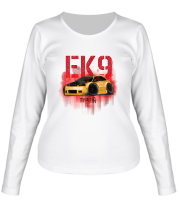 Женская футболка длинный рукав Honda Civic Type EK9 Type R  фото